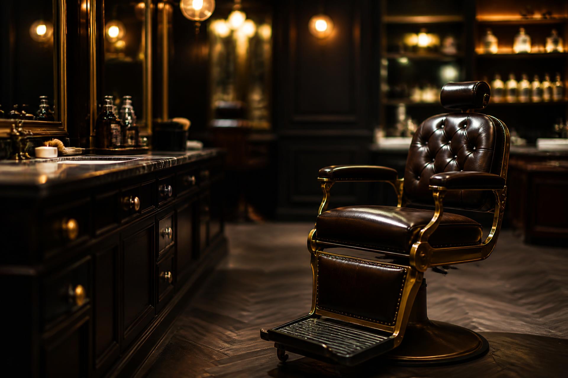 Ambiente premium da Barbearia BG